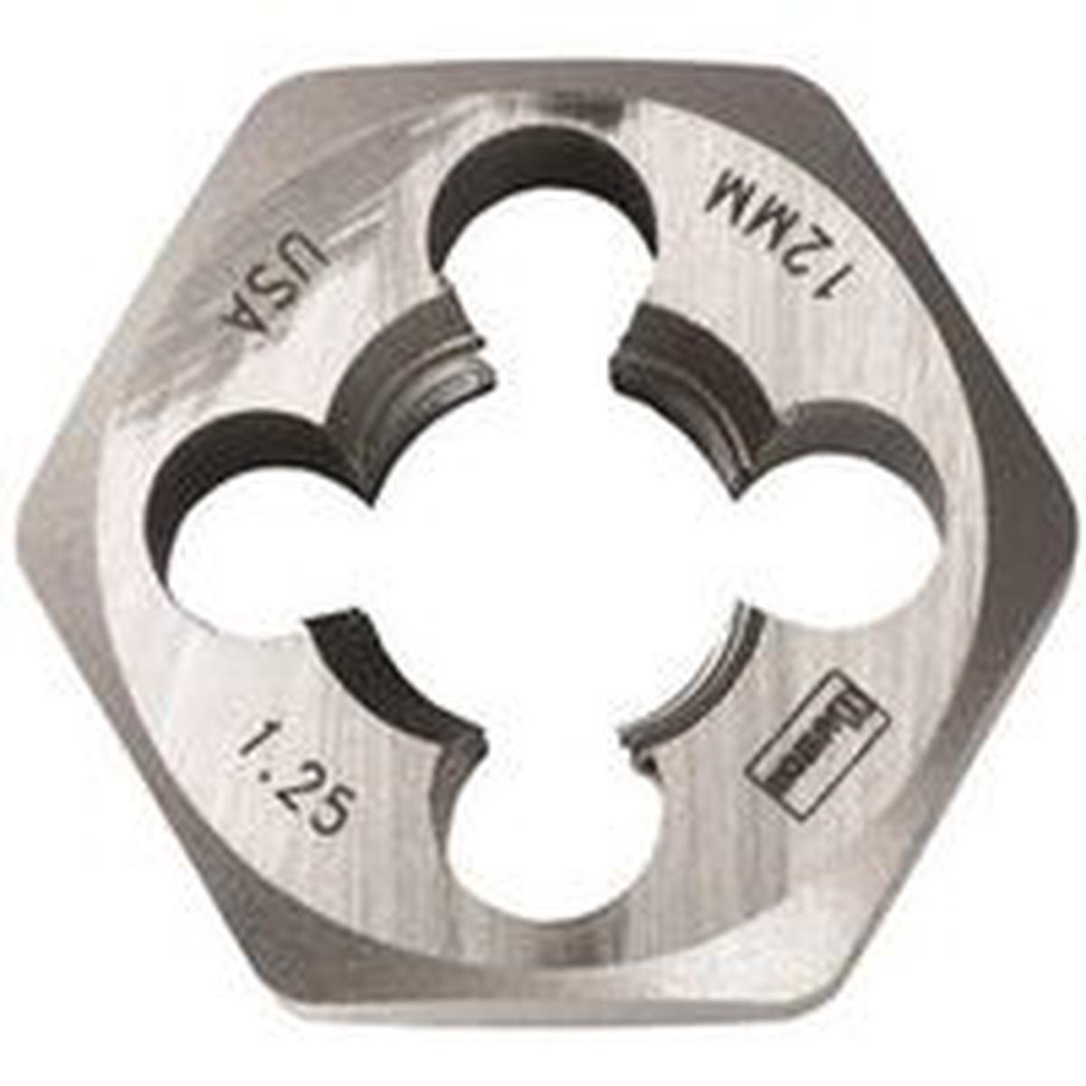 Irwin Metric Die, M12-1.25 Fine Thread, Right Hand Thread, HCS (9742)