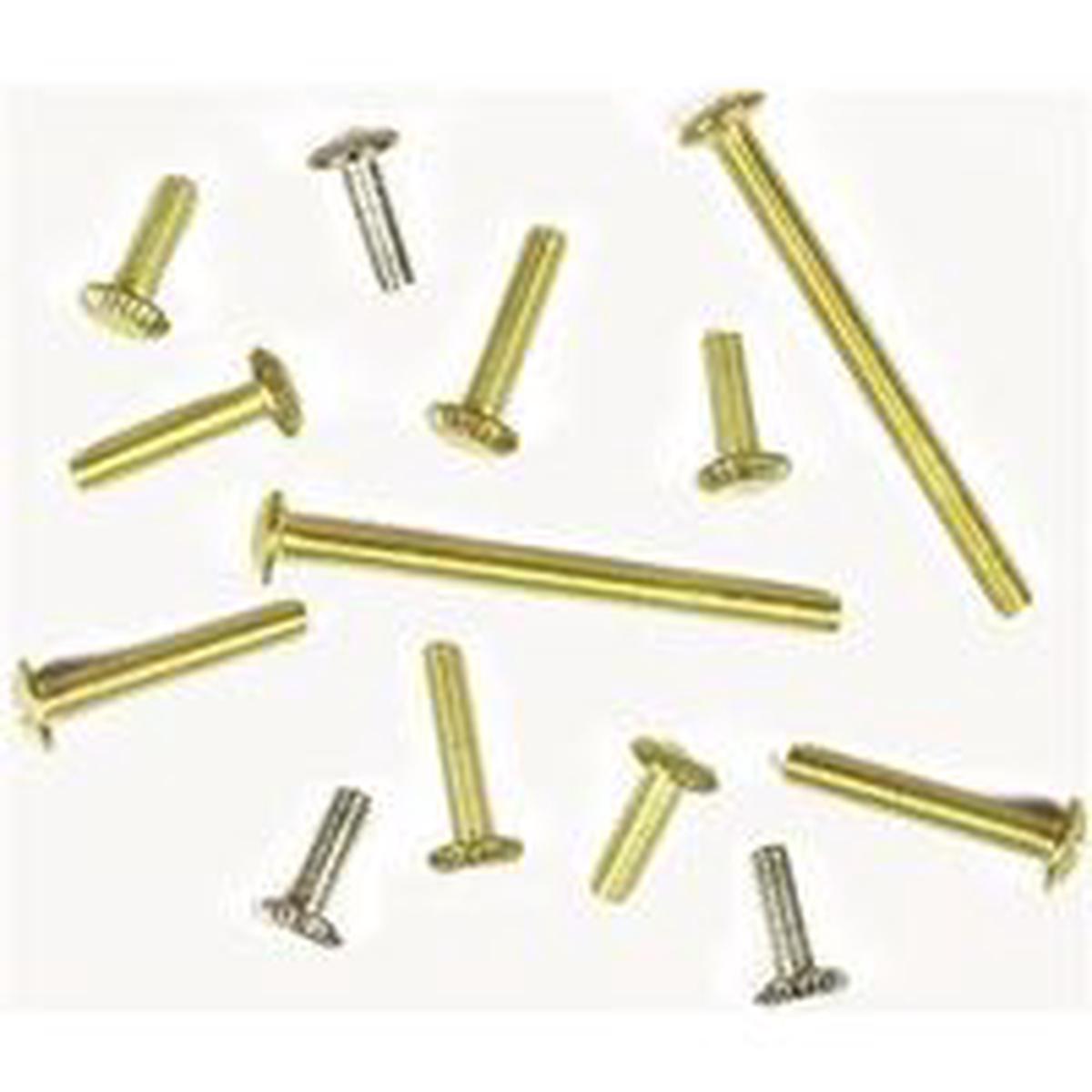 Jandorf Fixture Screw Assortment, Brass/Zinc 3PK BRS Fixture Screw (60141)