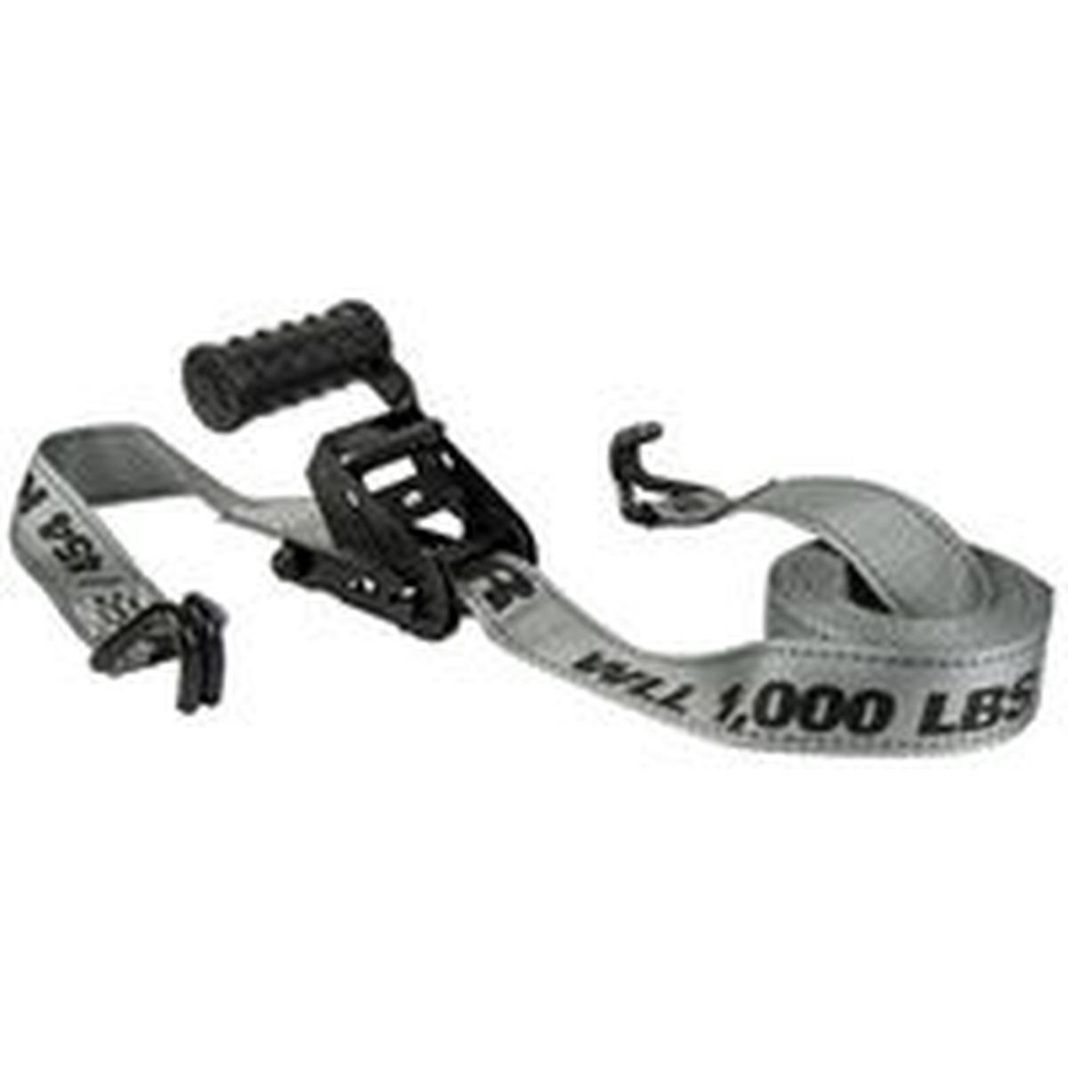 Keeper Diamond Series Tie-Down, 1-1/2 in W, 12 ft L, Gray, 1000 lb Working Load (45545)