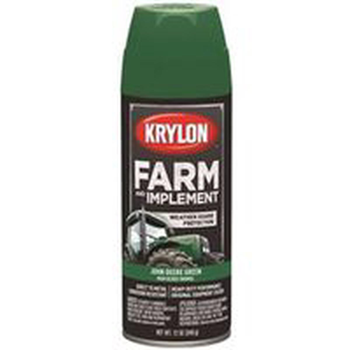 Krylon Farm Equipment Spray, High-Gloss Green, 12 oz Can (K01932000)