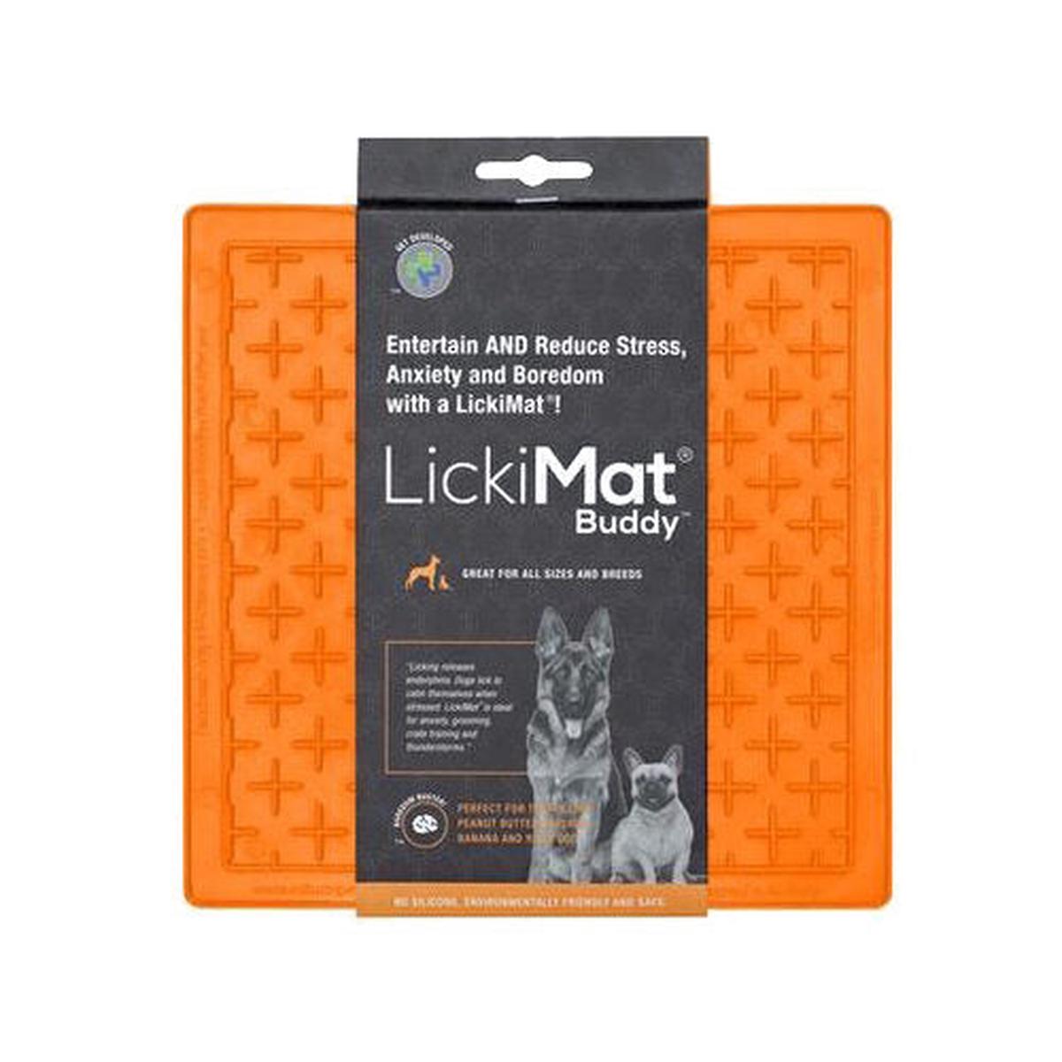 LickiMat Classic Dog Buddy – Orange
