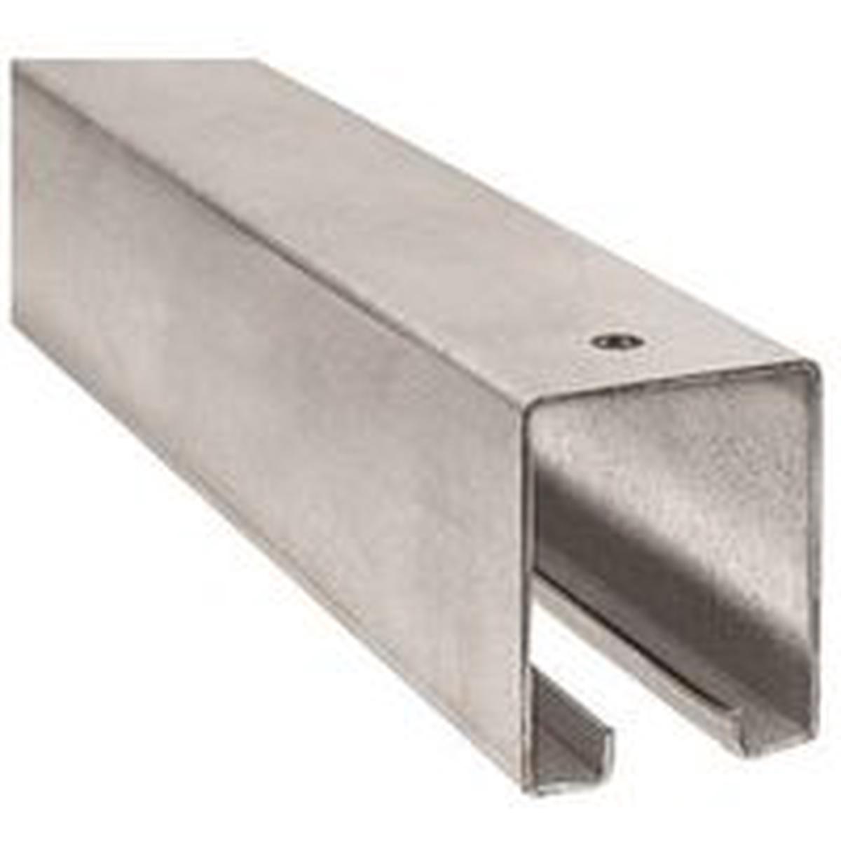 National Hardware Box Rail, Steel, Galvanized, 1-57/64 in W, 2-13/32 in H, 10 ft L (N105-213)