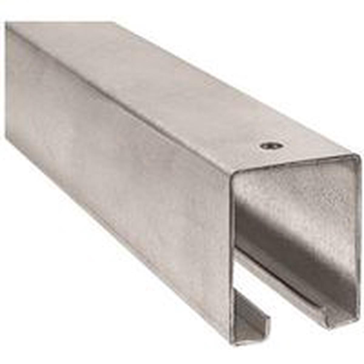 National Hardware Box Rail, Steel, Galvanized, 1-57/64 in W, 2-13/32 in H, 8 ft L (N105-726)