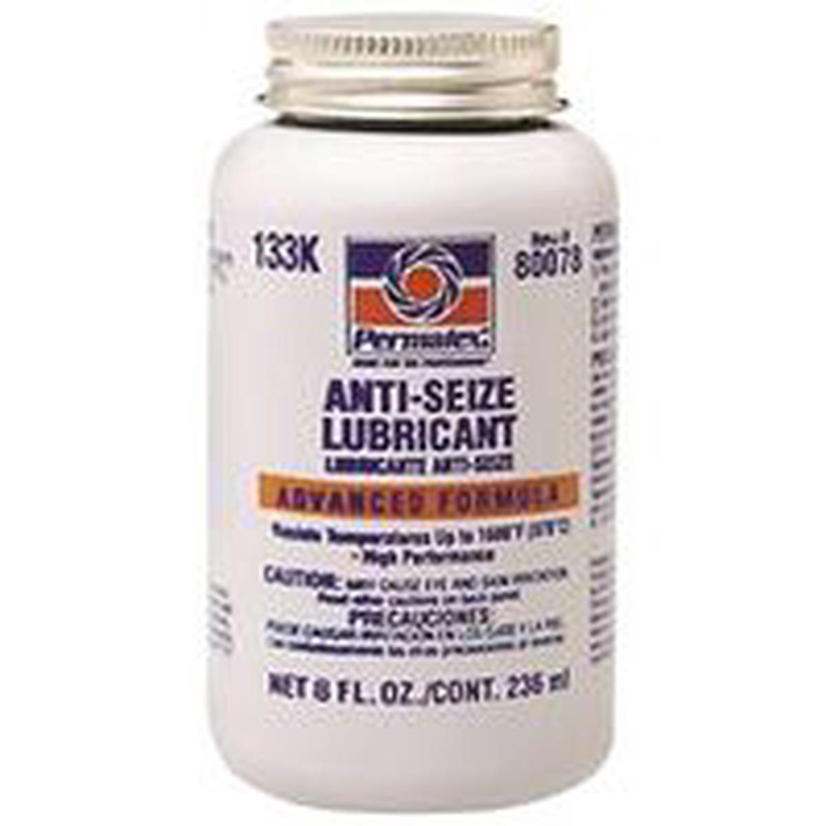 Permatex Lubricant, Grease Base, Silver, 8 oz Bottle, Paste (80078)