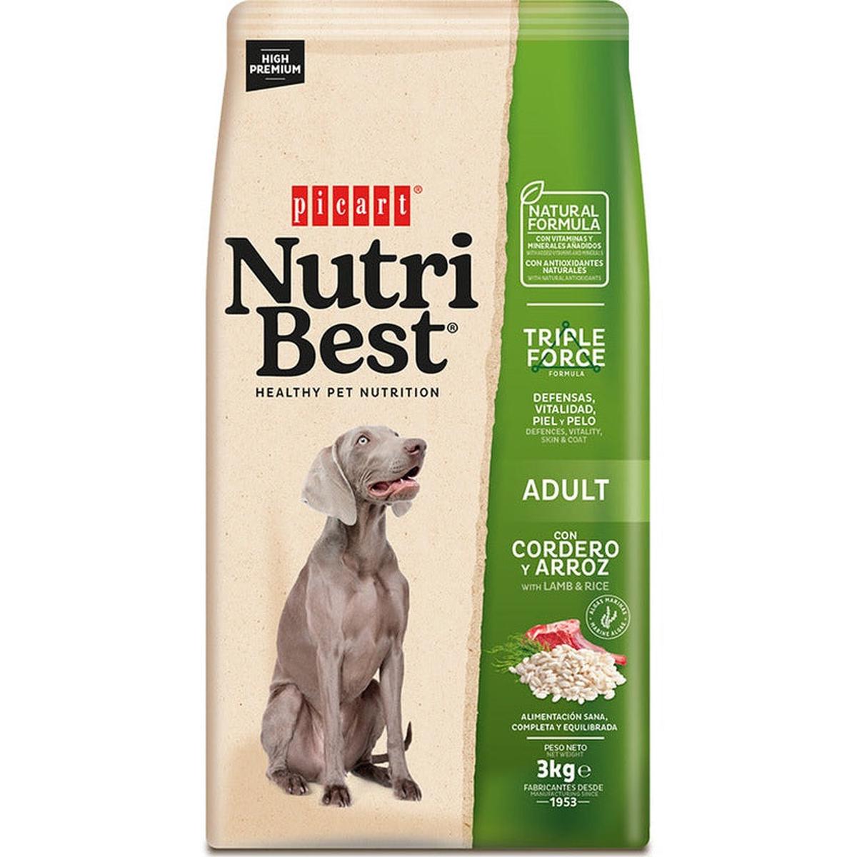 Picart NutriBest Adult Lamb & Rice 14.00-42.00 – 3kg