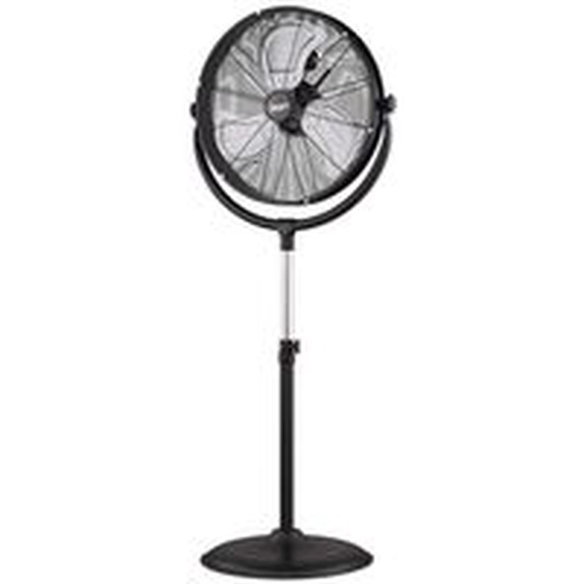 PowerZone High-Velocity Pedestal Stand Fan, 20 in Dia Blade, 3-Blade, Black (FES50-T5)