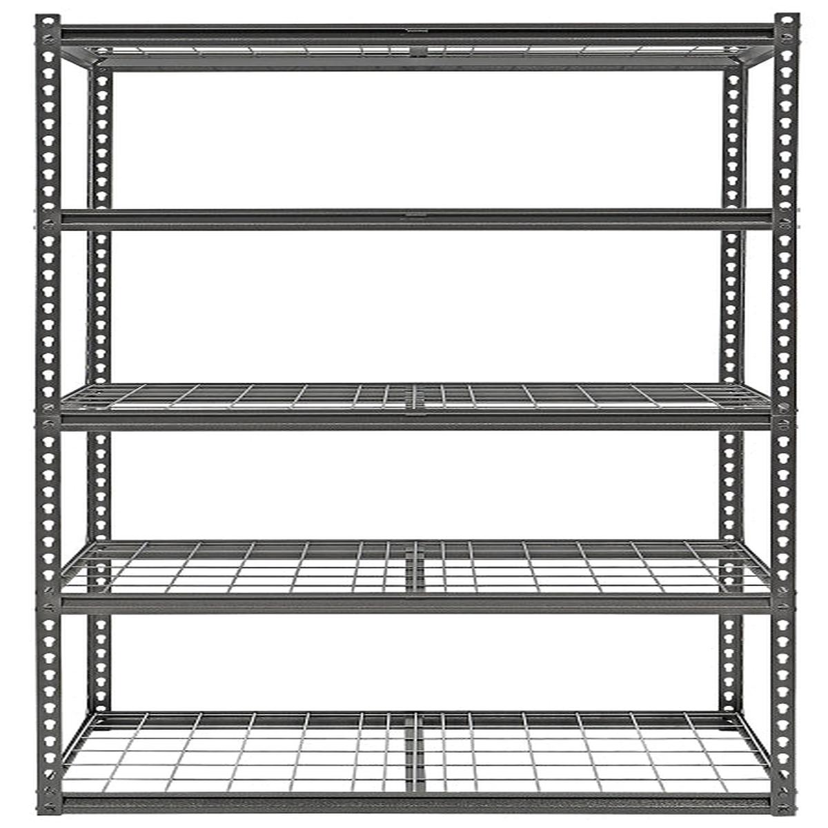 ProSource 310-ORG1505M Boltless Shelving Unit with Wire Decking, 5000 lb, 5-Shelf, 36 in W x 18 in D (310-org)