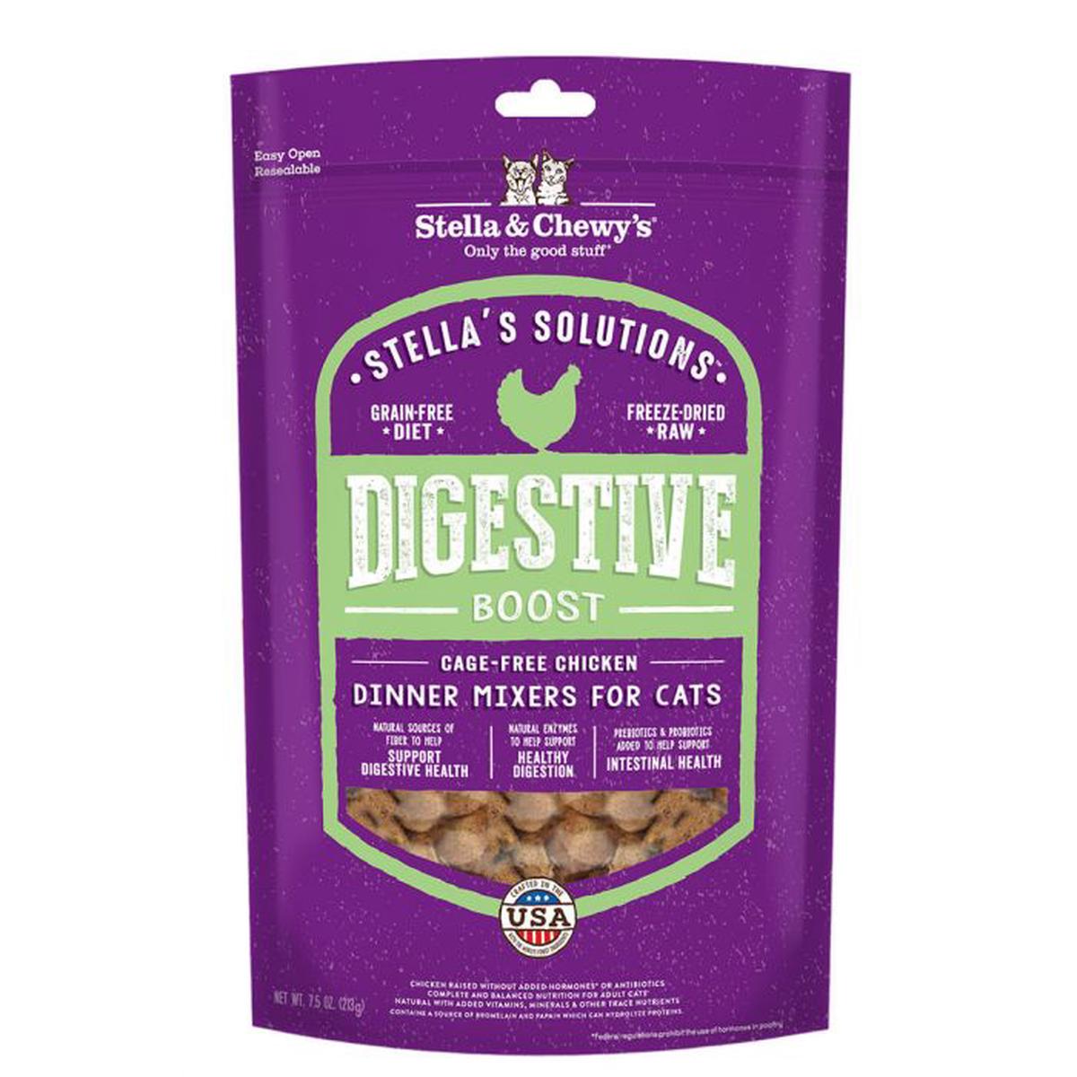 Stella & Chewy’s Freeze-Dried Cat Food Companion – Free Range Chicken Formula (Digestive Aid) 7.5oz