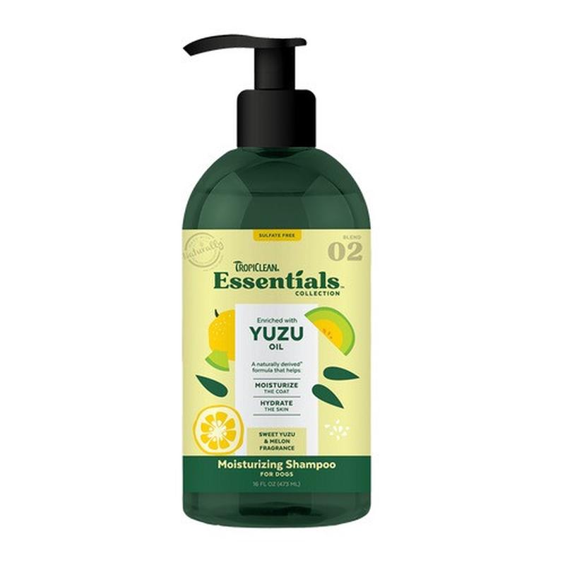 TropiClean Essentials Yuzu Fruit Shampoo for Dogs – 16 fl oz
