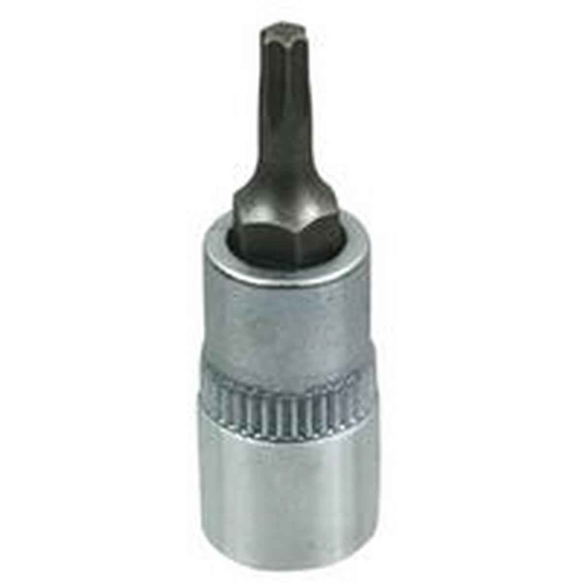 Vulcan Fractional Star Bit Socket, T30 Tip, Chrome