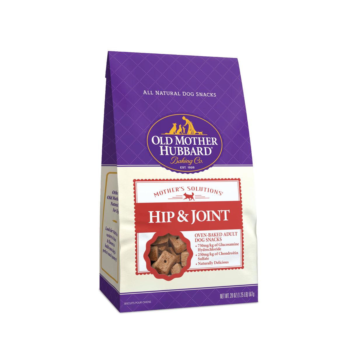 Wellness Old Mother Hubbard Hip & Joint Dog Biscuits Natural Training Treats Chicken Apples Oats and Carrots Flavor Mini Size (20 Ounce Bag)