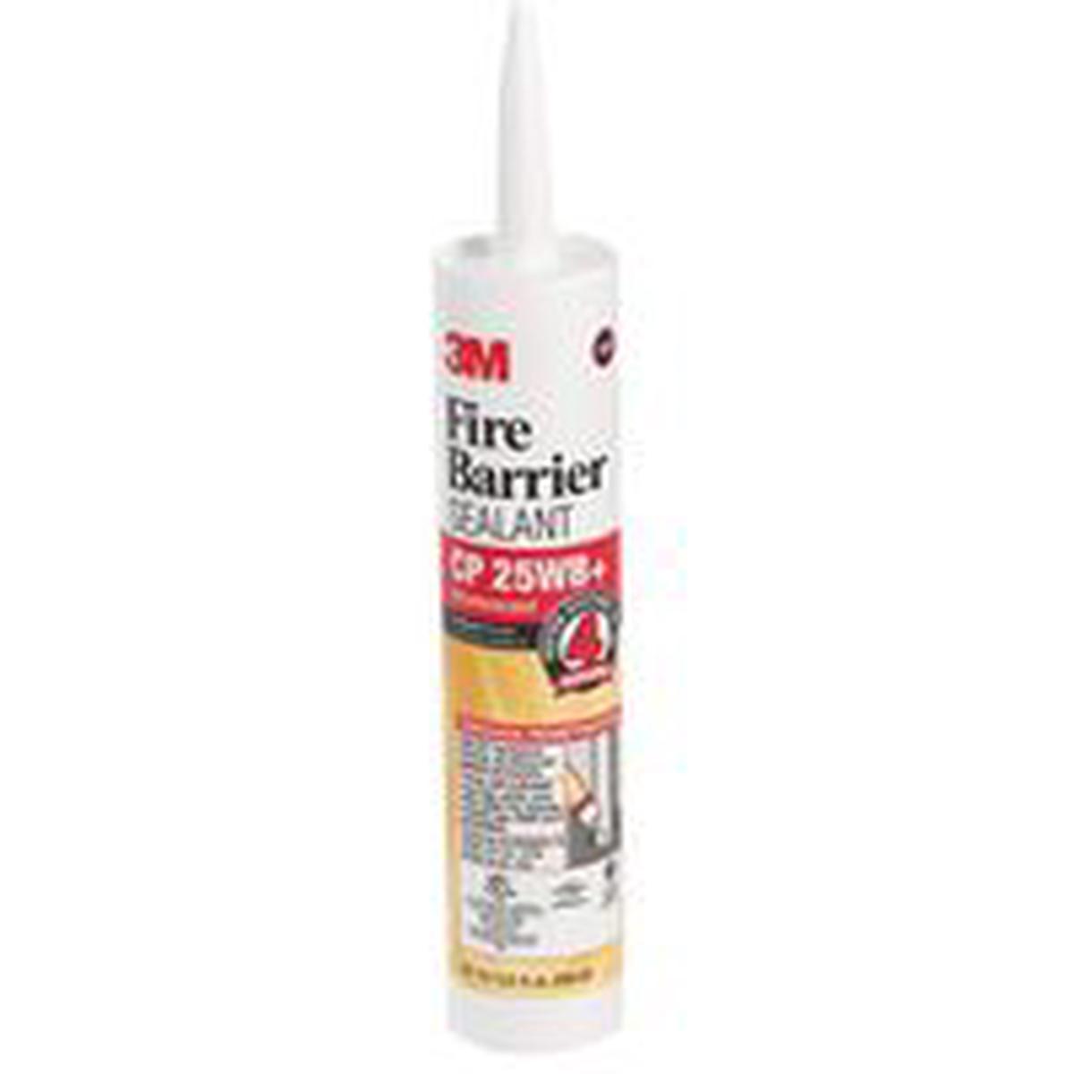 3M +10.1OZ Fire Barrier Sealant, Red, 40 to 122F, 10.1 oz Cartridge (CP-25WB+)