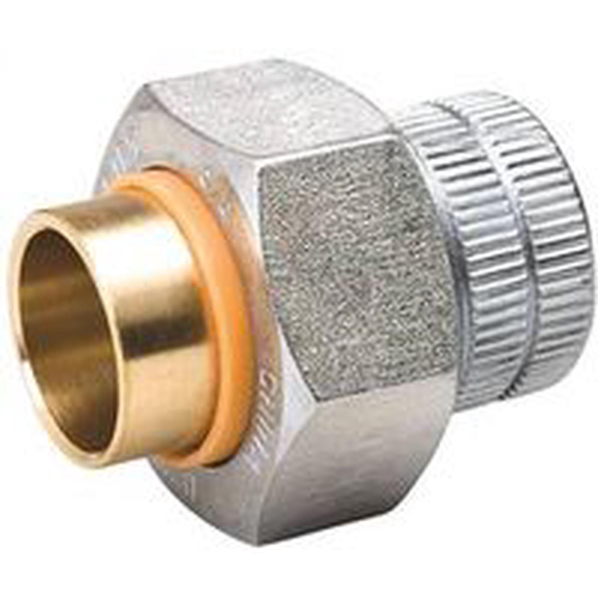 B & K Pipe Union, 3/4 in, FIP x Sweat, Brass, 250 psi Pressure (168-004NL)