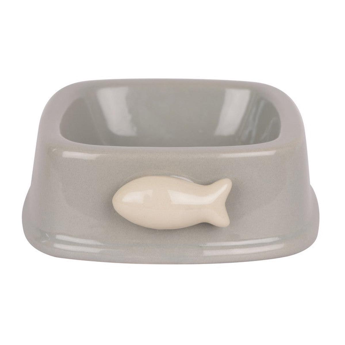 Cat Bowl Beige Ceramic 14.5cm by Banbury
