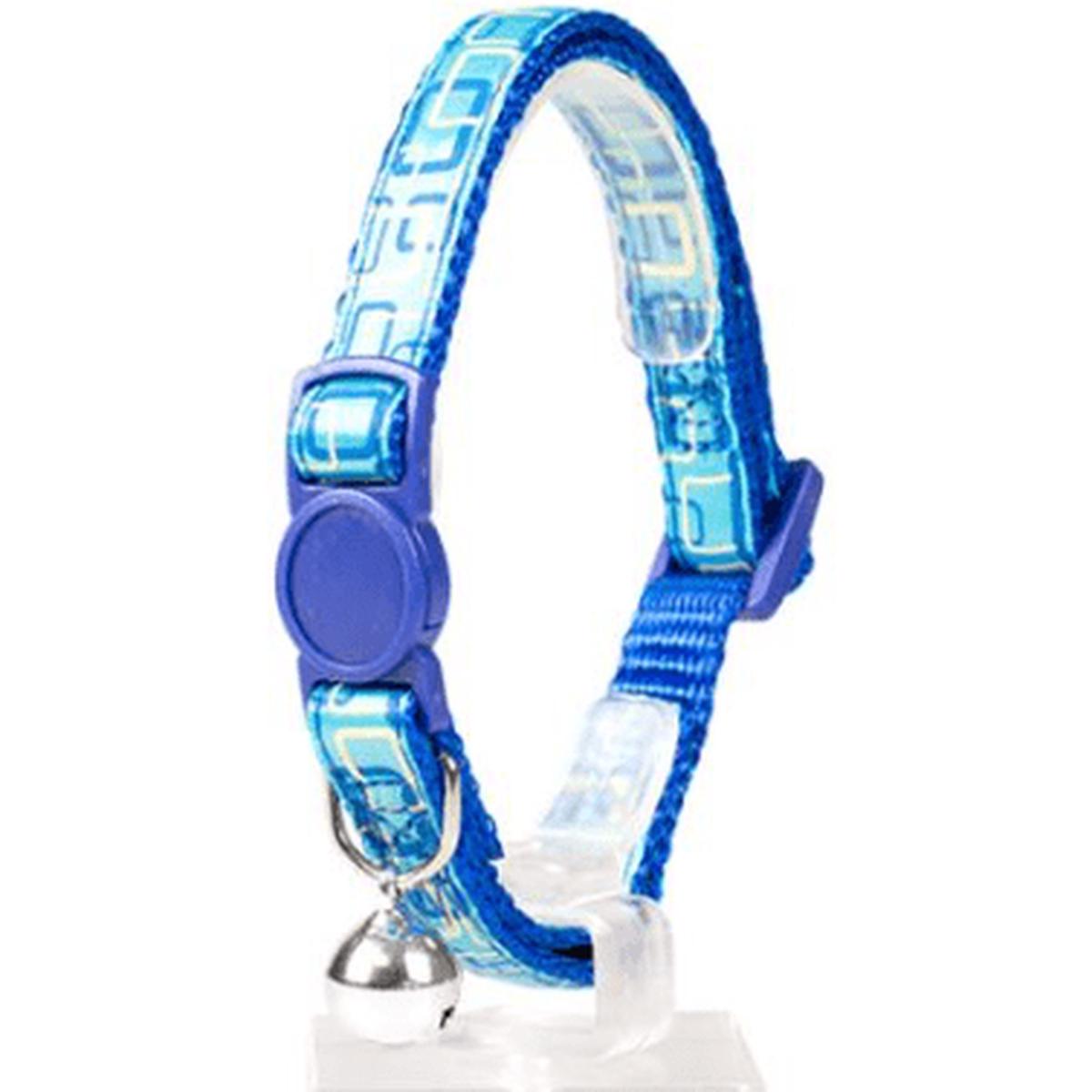 Duvo+ Cat Collar Retro Squares – 20-30cm/10mm – Blue