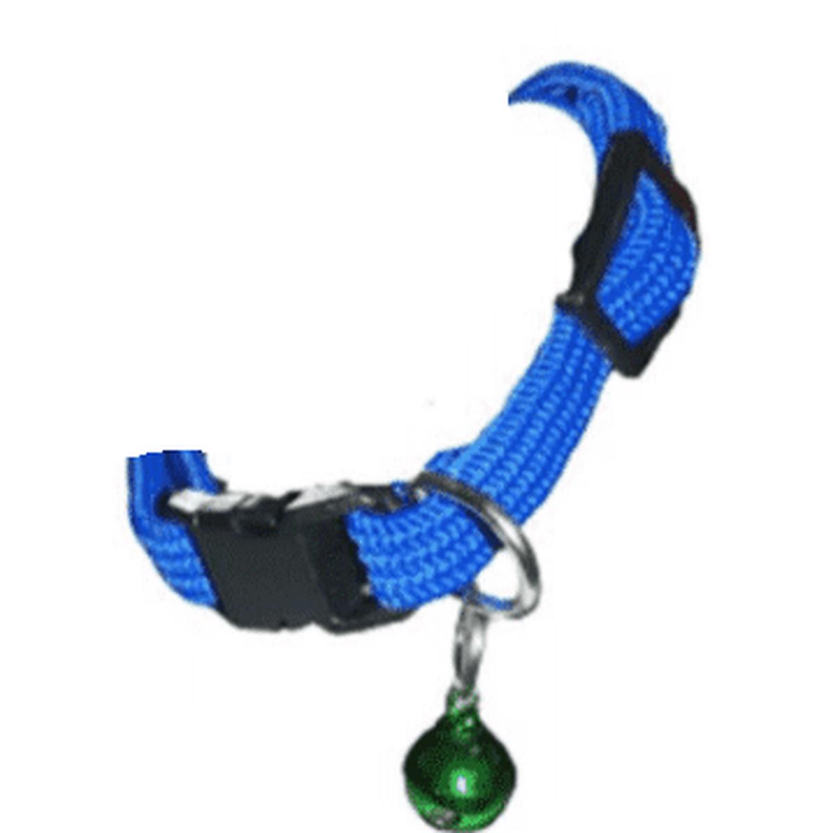 Elastic Cat Collar Blue 10mm x 30cm – Blue