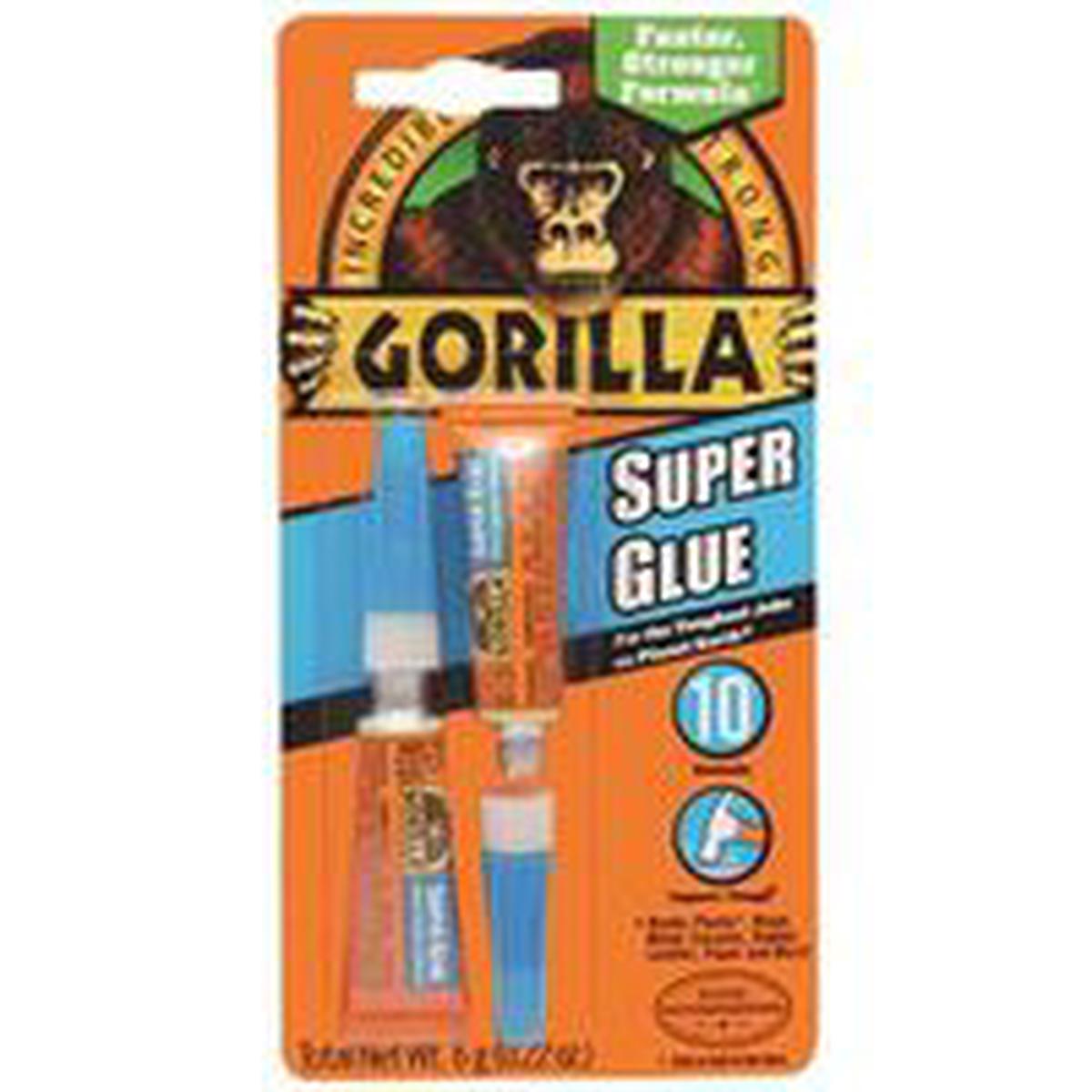 Gorilla Super Glue, Straw/White Water, Liquid, 3 g, Tube
