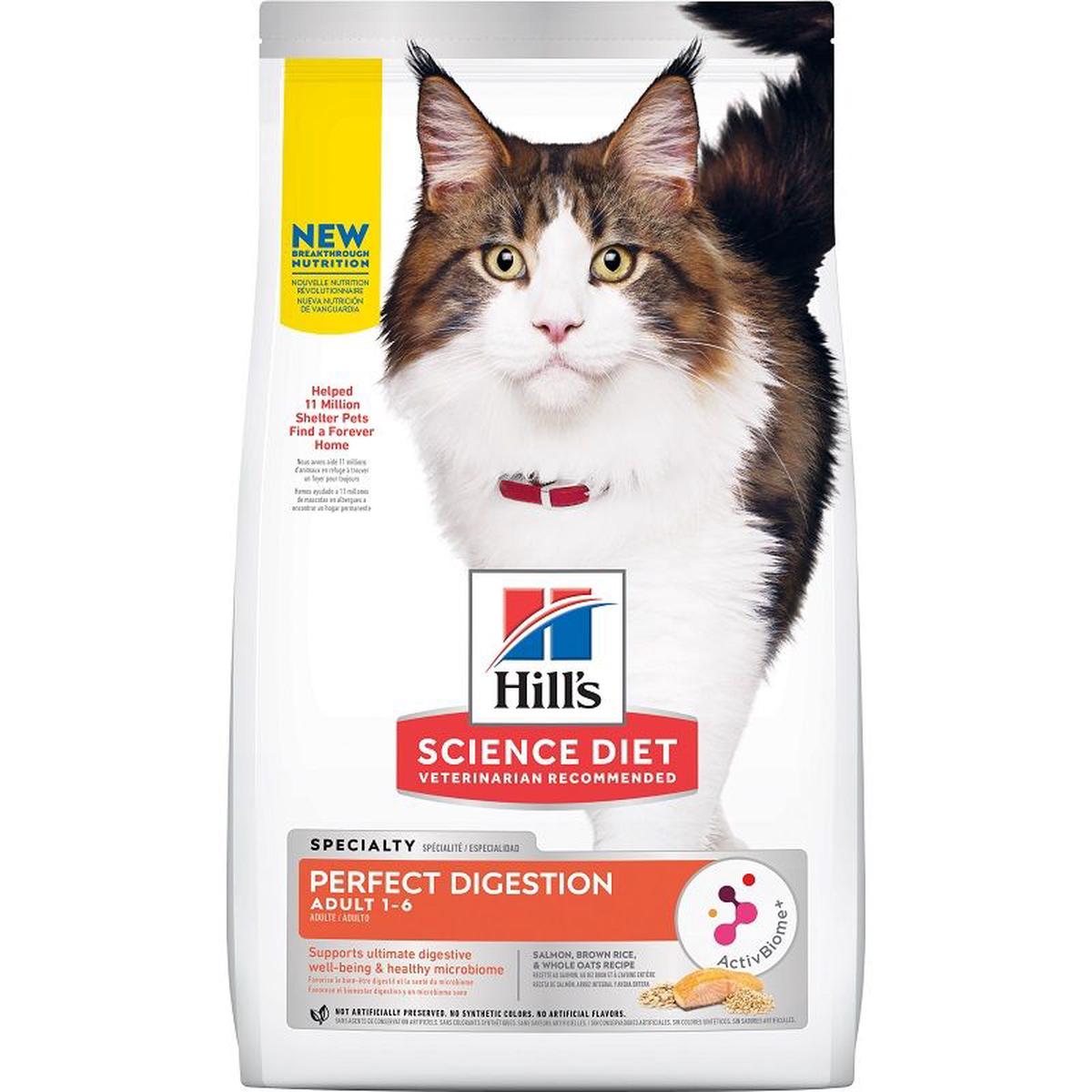 Hill’s Science Diet – Perfect Digestion Salmon, Brown Rice & Whole Oats for Cats 3.5lb