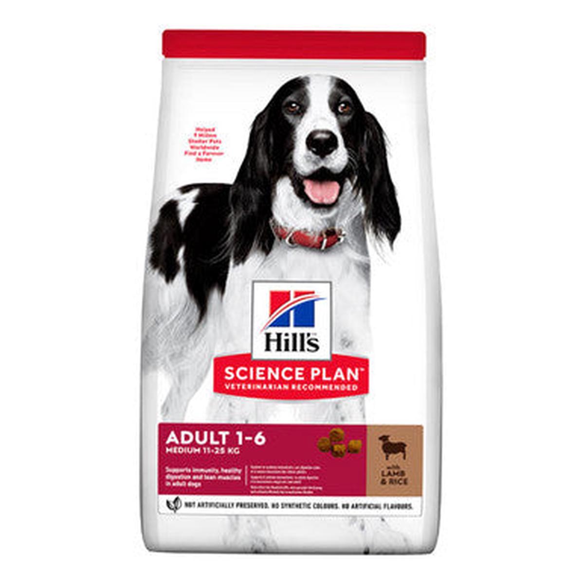 Hill’s Science Plan Medium Adult 1-6 Dry Dog Food – Lamb & Rice – 18kg – Lamb & Rice
