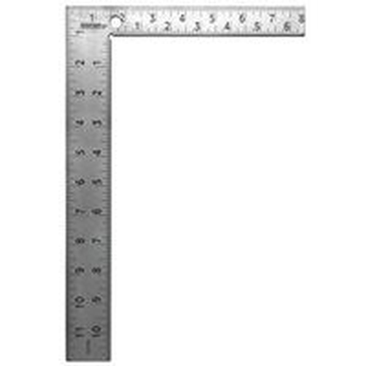 Johnson Easy-Read Series CS10 Carpenter’s Square, Steel 8x12in