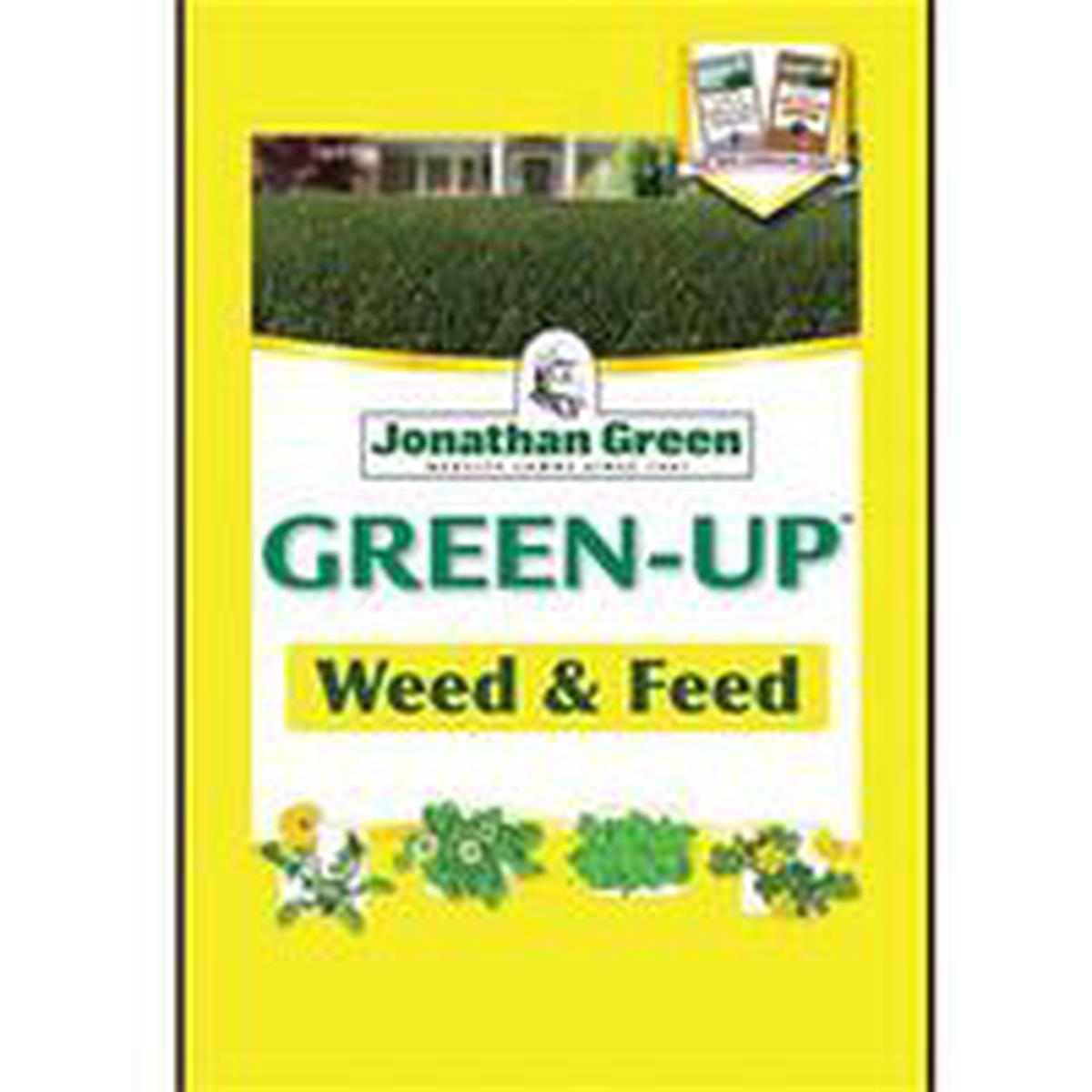 Jonathan Green Weed and Feed Lawn Fertilizer, 15 lb Bag, Granular, 21-0-3 N-P-K Ratio