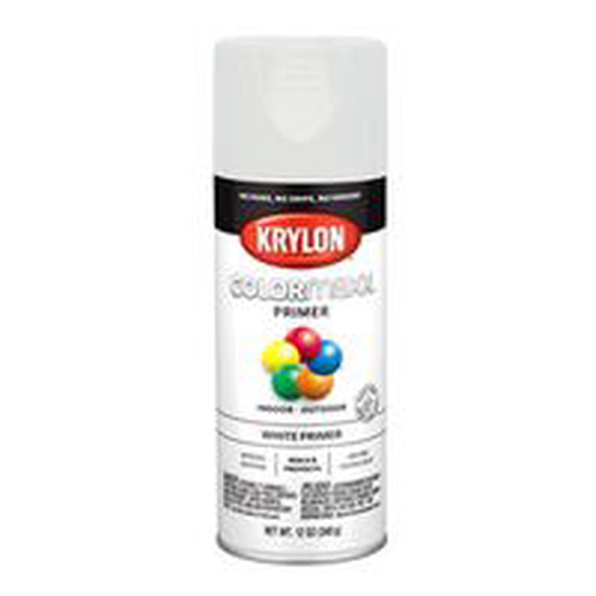 Krylon COLORmaxx White Primer Spray, 12 oz