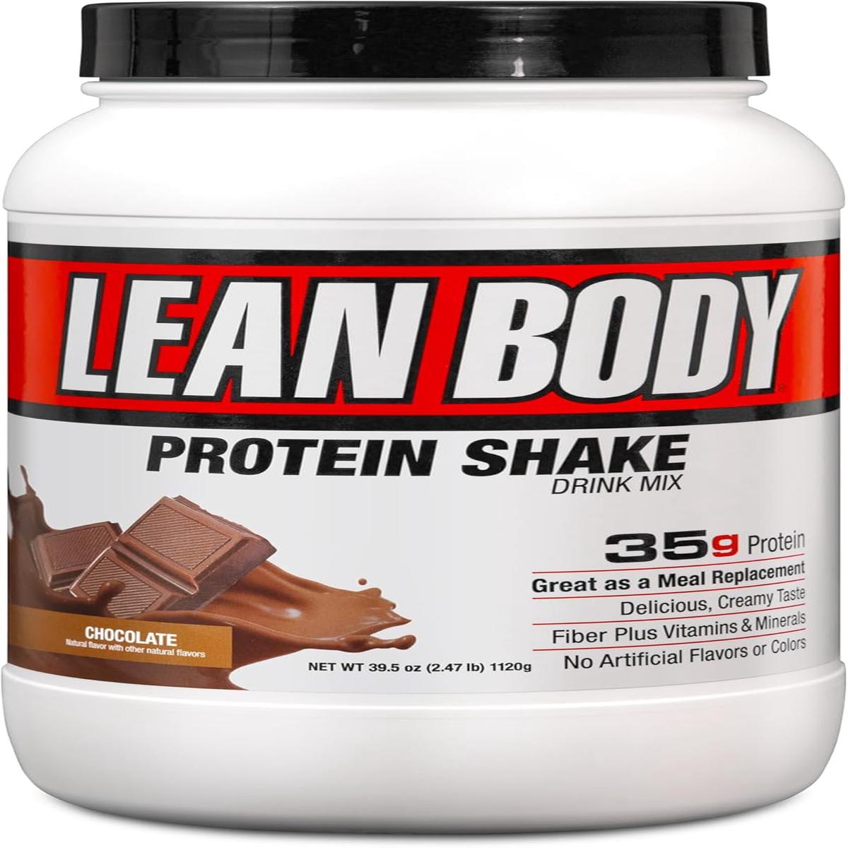 Lean Body All-in-One Vanilla Protein Shake. 35g Protein, Whey Blend, 7g Healthy Fats & Fiber, 22 Vitamins and Minerals, No Artificial Colors, Gluten Free, (4.6lb) Packaging May Vary – 39.52 Ounce (Pac