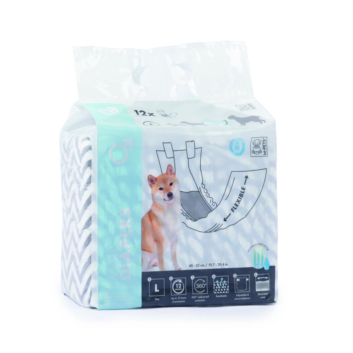 M-PETS Diapers – Male Dog – Large – Large