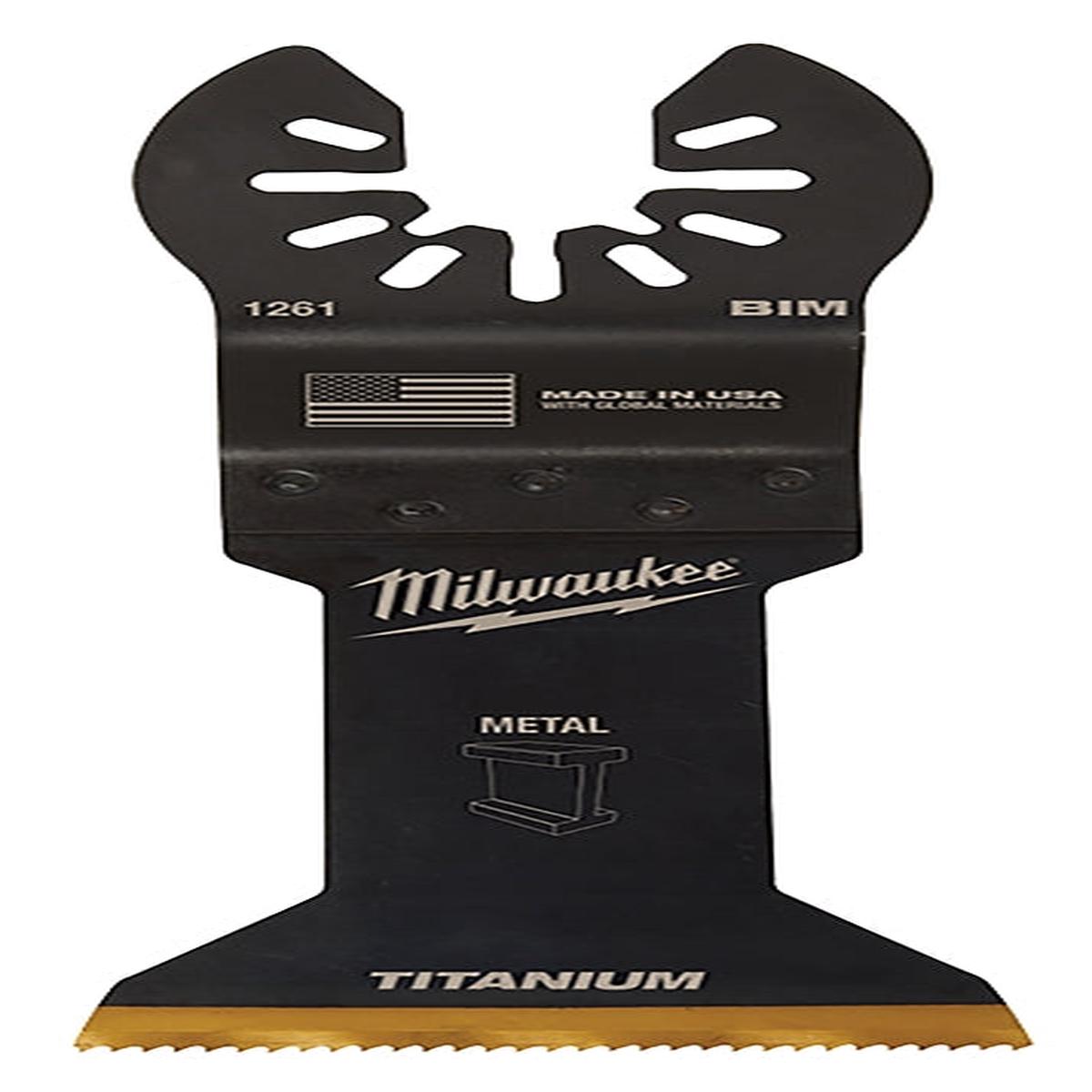 Milwaukee Blade, 1-3/4 in, 1-5/8 in D Cutting, HSS/Titanium, 10/PK (49-25-1269)