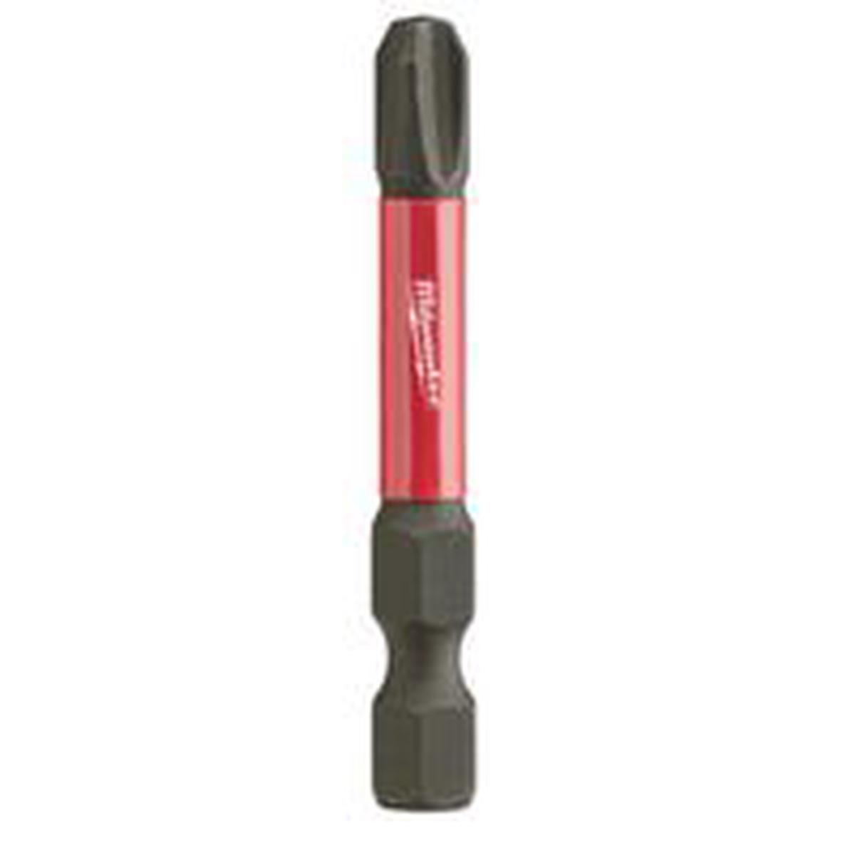 Milwaukee SHOCKWAVE Power Bit, #3 Drive, Phillips, 1/4 in Shank, Hex Shank, 2 in L