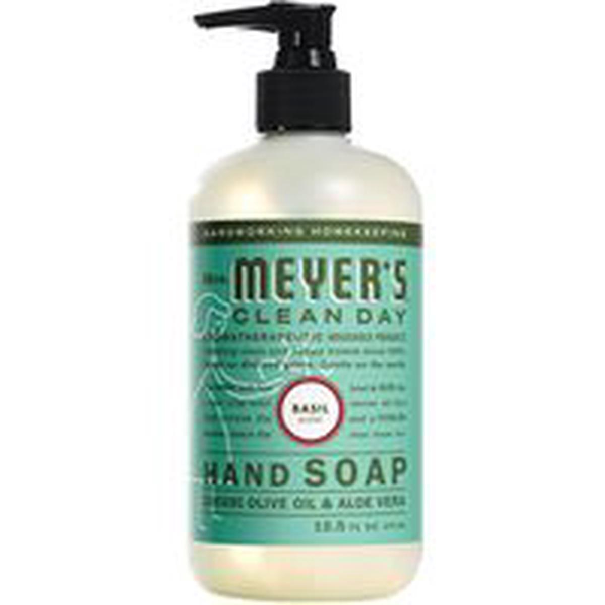 Mrs. Meyer’s Hand Soap Liquid Colorless Basil 12.5 oz Bottle