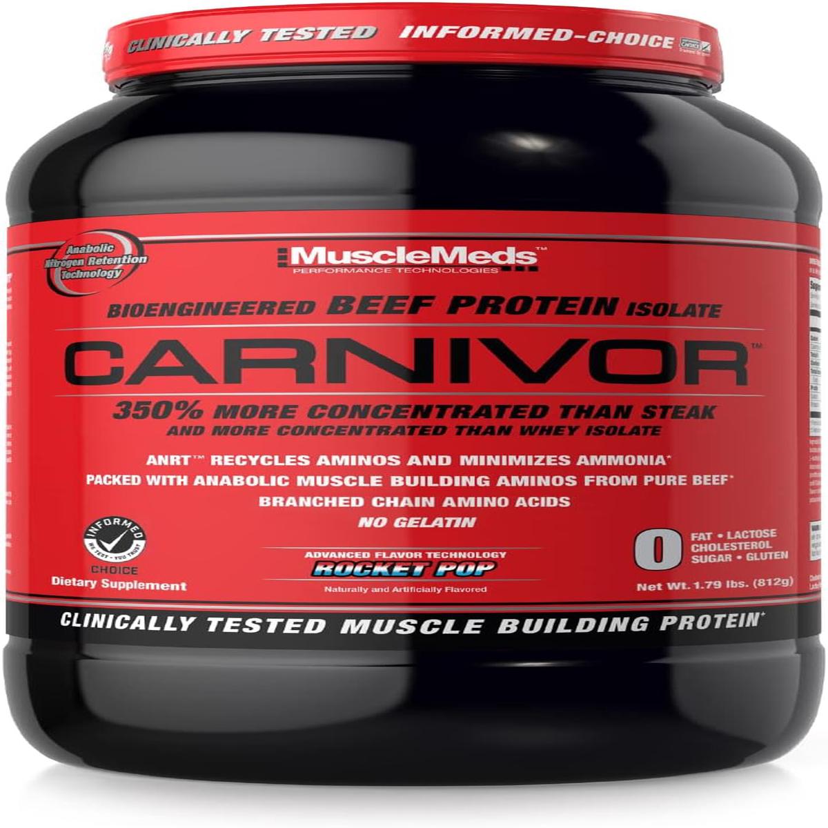MuscleMeds Carnivor Beef Protein Isolate Powder, Chocolate Peanut Butter, 4.14 Pound – 1.79 Pound (Pack of 1) | Rocket Pop