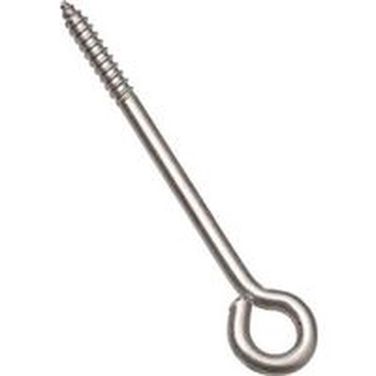 National Hardware Lag Screw Eye, 1/4 in Thread, 1-1/2 in L Thread, 1/2 in ID Dia Eye (N220-780)
