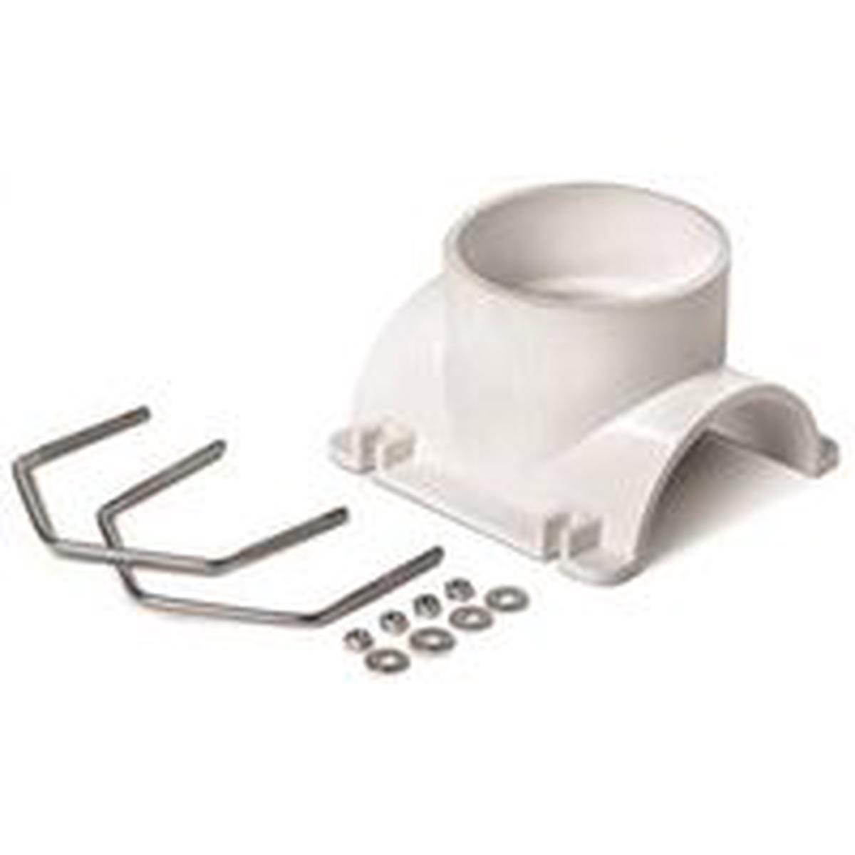 Oatey Saddle Tee Kit, 3 x 2 in Connection, Tee/Wye, PVC, Black/White (43789)