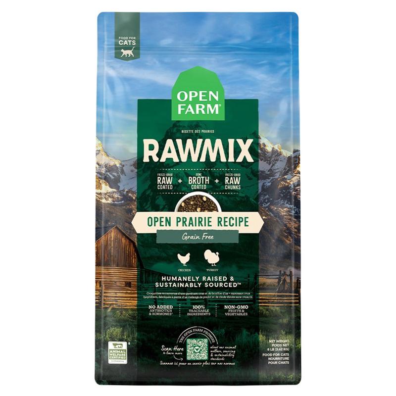Open Farm Open Prairie Grain-Free RawMix for Cats Dry Cat Food – 2.25 lb