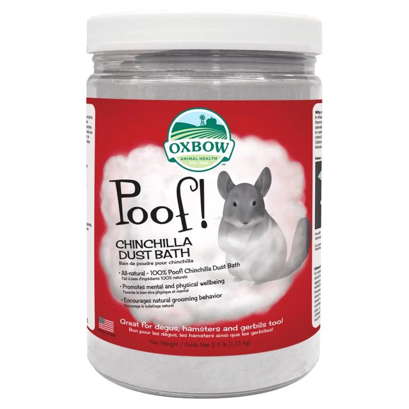 Oxbow Poof Blue Cloud Chinchilla Dust Bath – 2.5 lb