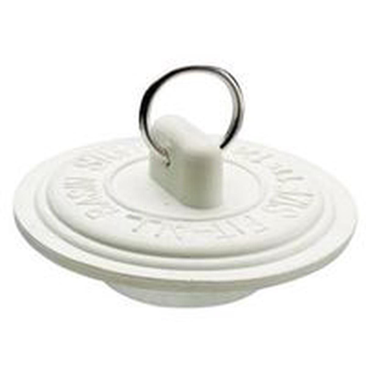 Plumb Pak Duo Fit Series Drain Stopper, 1-5/8″ to 1-3/4″ Dia, Rubber, White