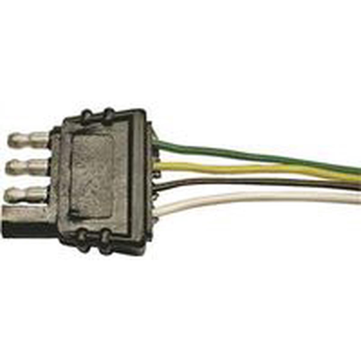 PM Trailer Connector 12in Lead Wires Viz Pack 12″ 4-Wire Male (V5400A)