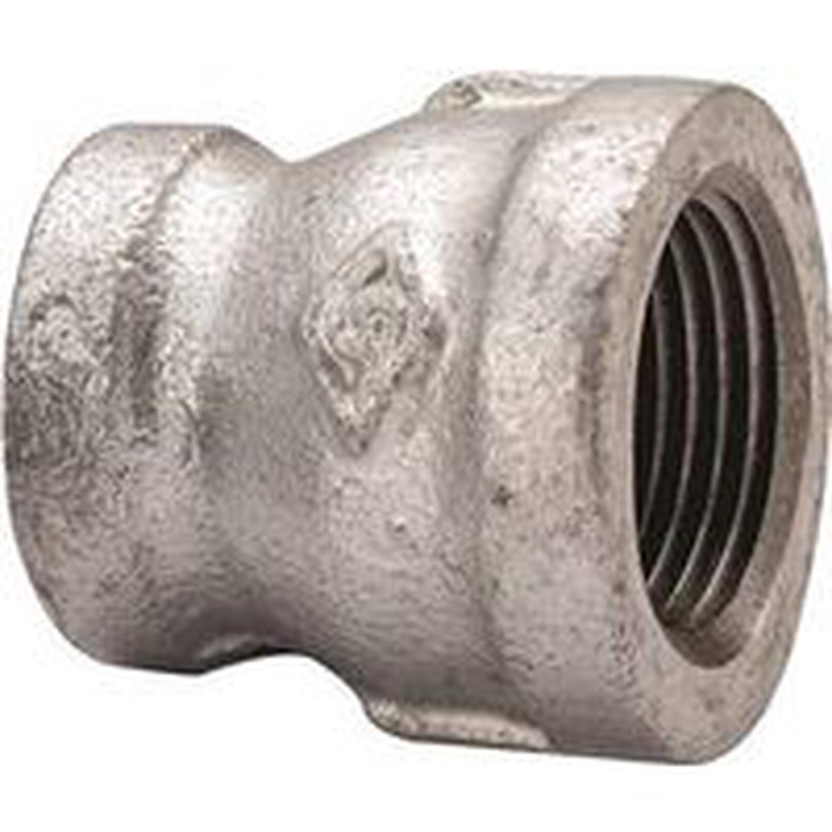 ProSource 1/2″ x 3/8″ Reducing Pipe Coupling, Threaded, Malleable Steel, SCH 40 Schedule
