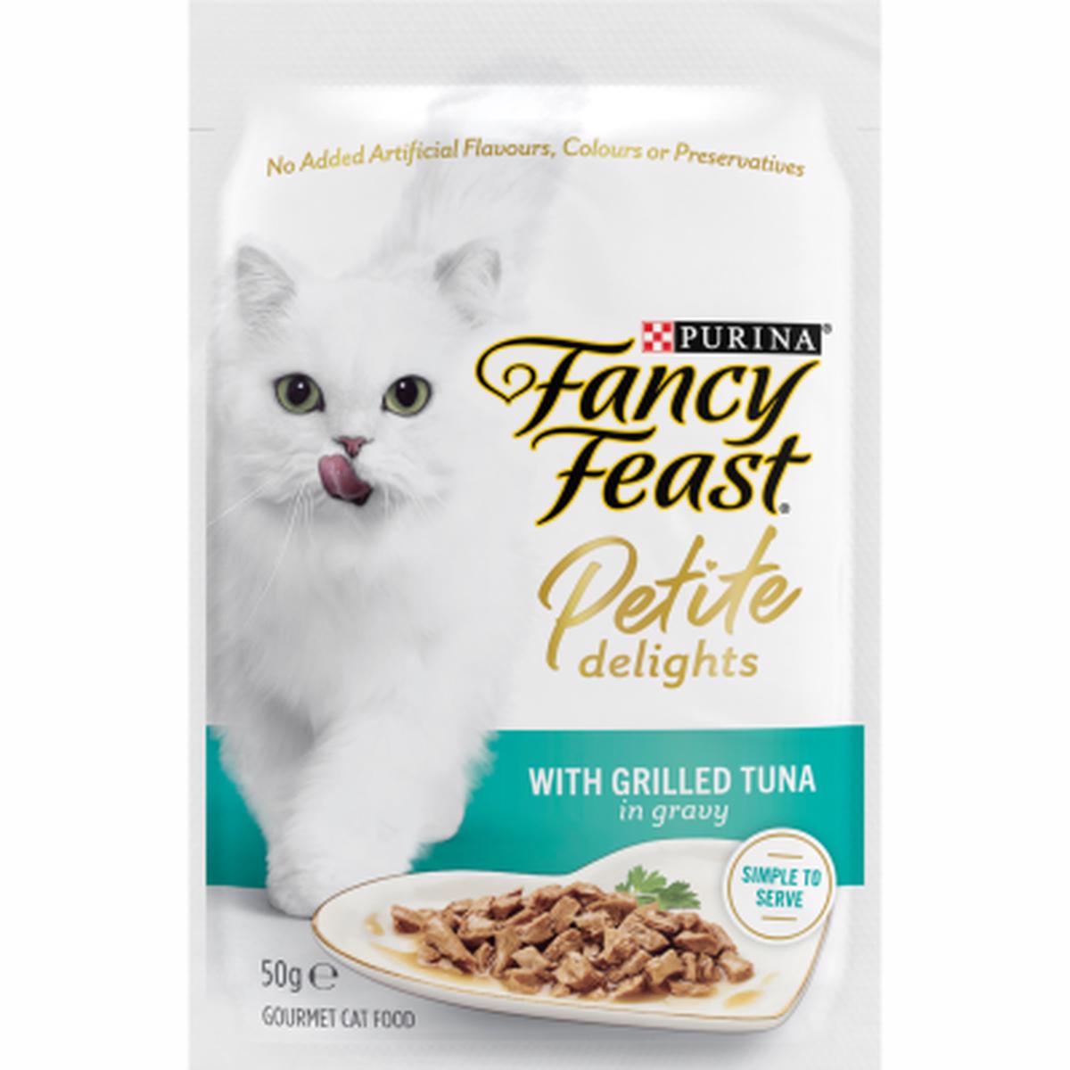 Purina Fancy Feast Petite Delights Grilled Tuna In Gravy Gourmet Cat Food 50g