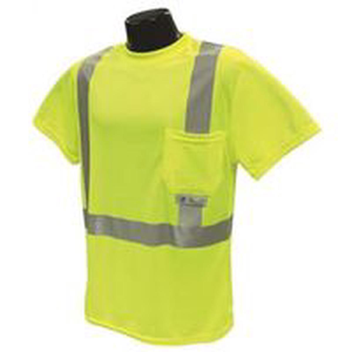 Radians Safety T-Shirt, L, Green, Short Sleeve, Pullover Closure (ST11-2PGS-L)