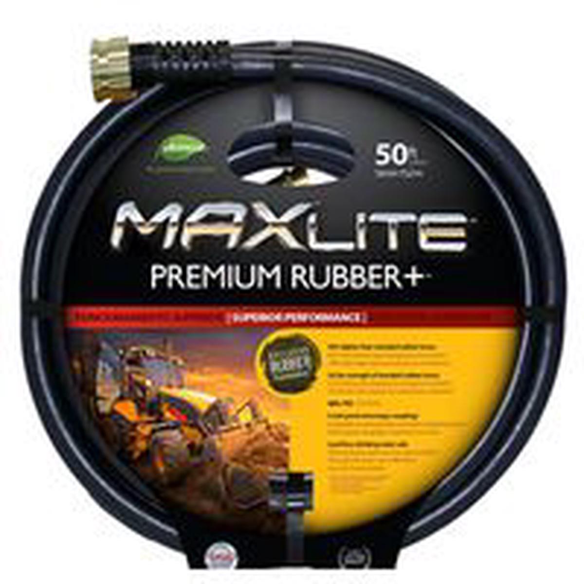 Swan SGC58050 Garden Hose 50 ft L Rubber Black