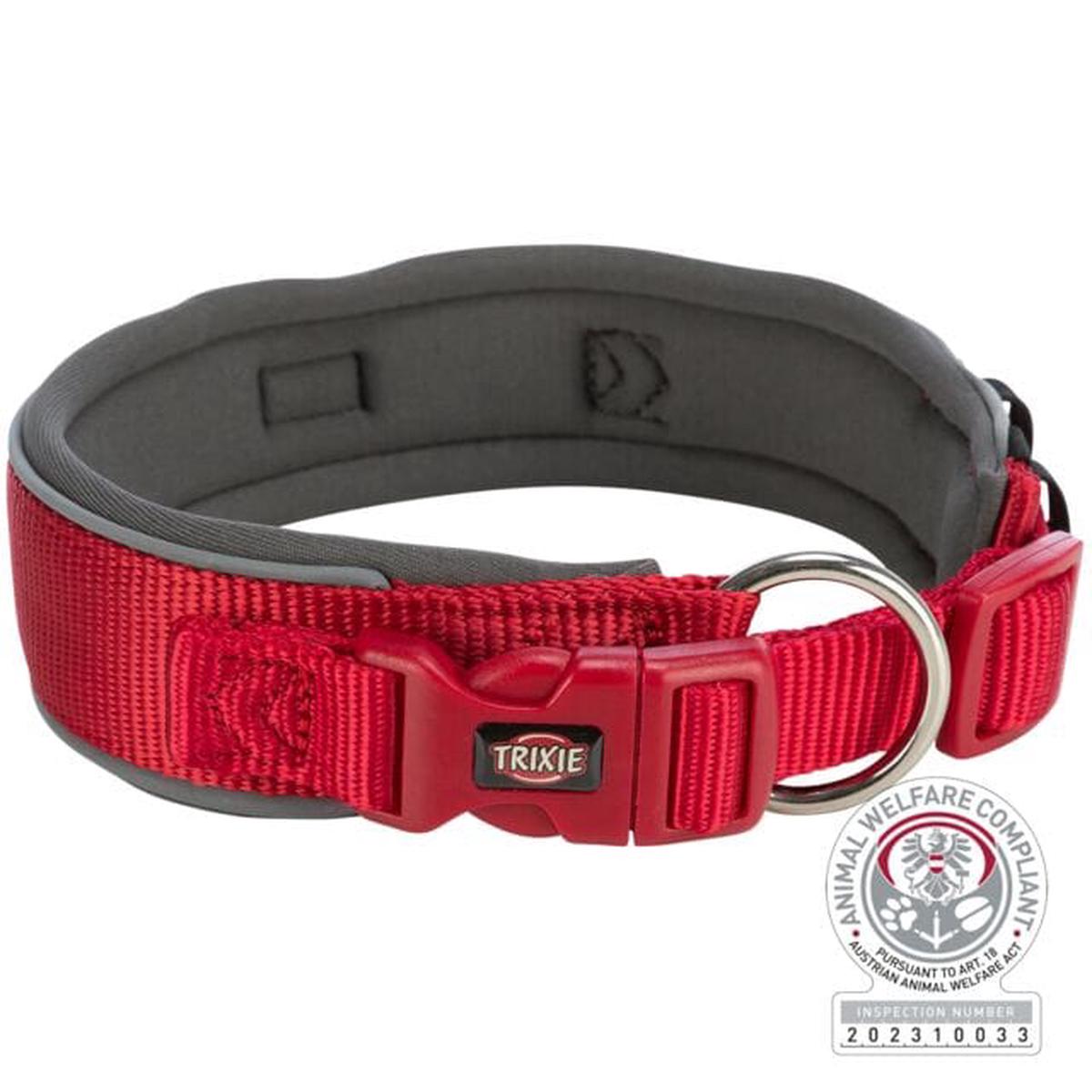 Trixie Padded Collar Extra-Wide – Red | Small-Medium