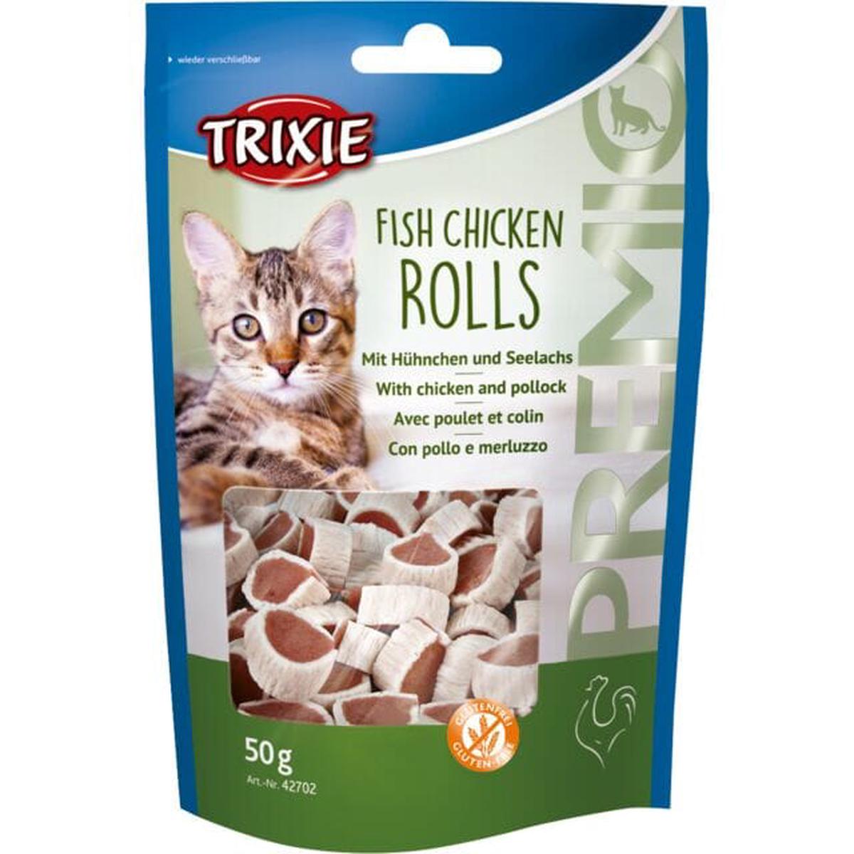 Trixie Premio Fish Chicken Rolls, chicken/pollock, 50 g
