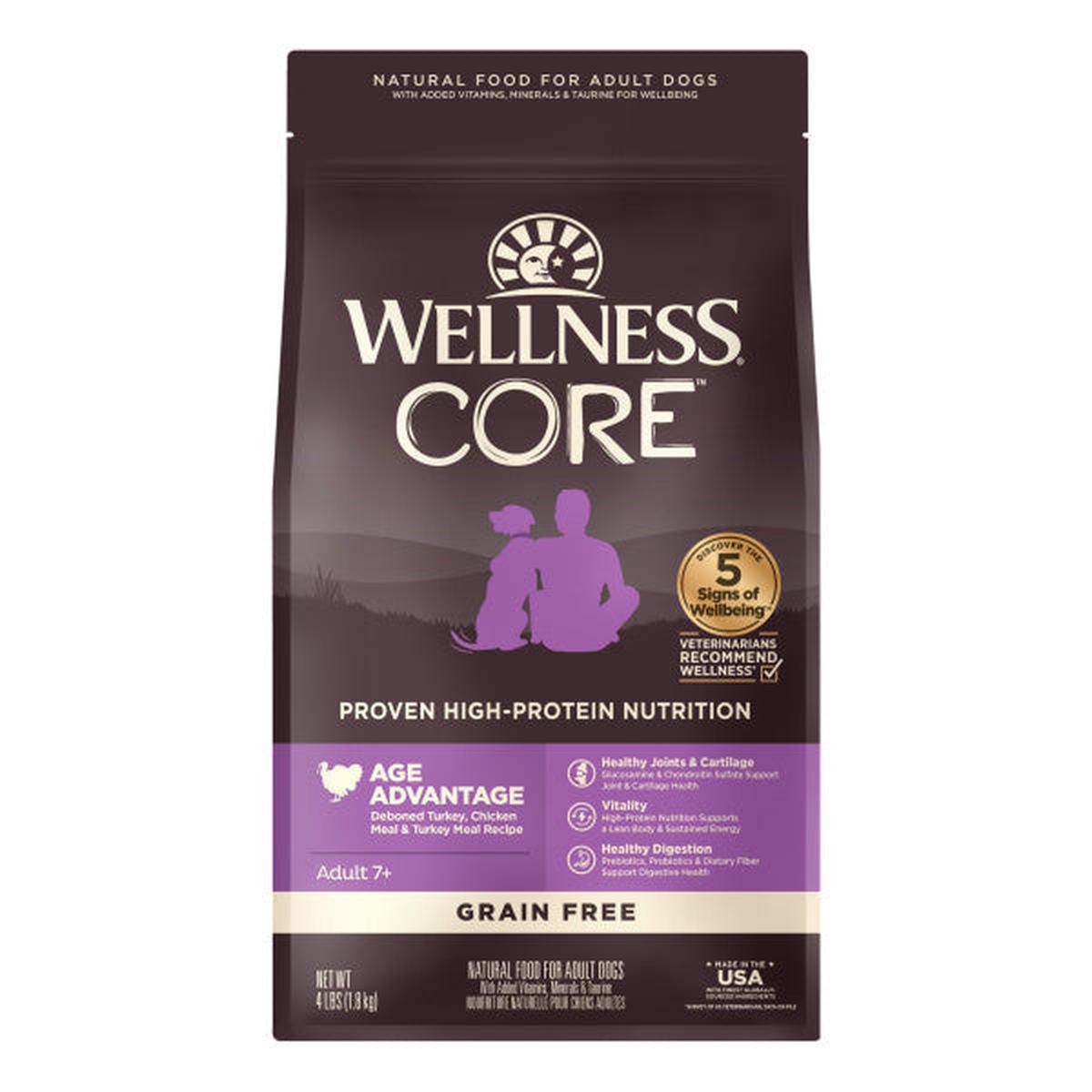 Wellness CORE Grain-Free Dog Food – Senior Dogs – Turkey & Chicken Formula