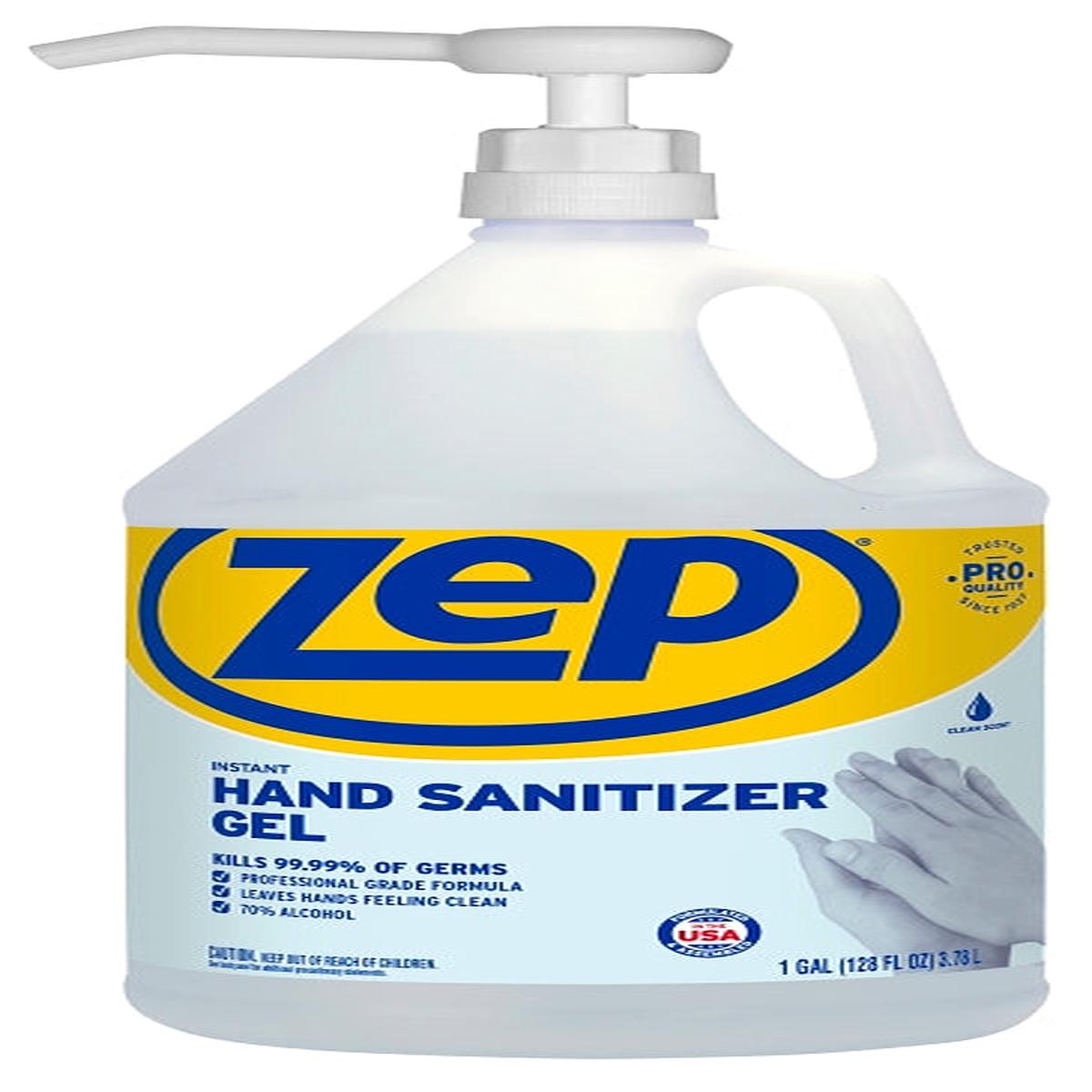 Zep 087824 Instant Hand Sanitizer Clear 1 Gal Container