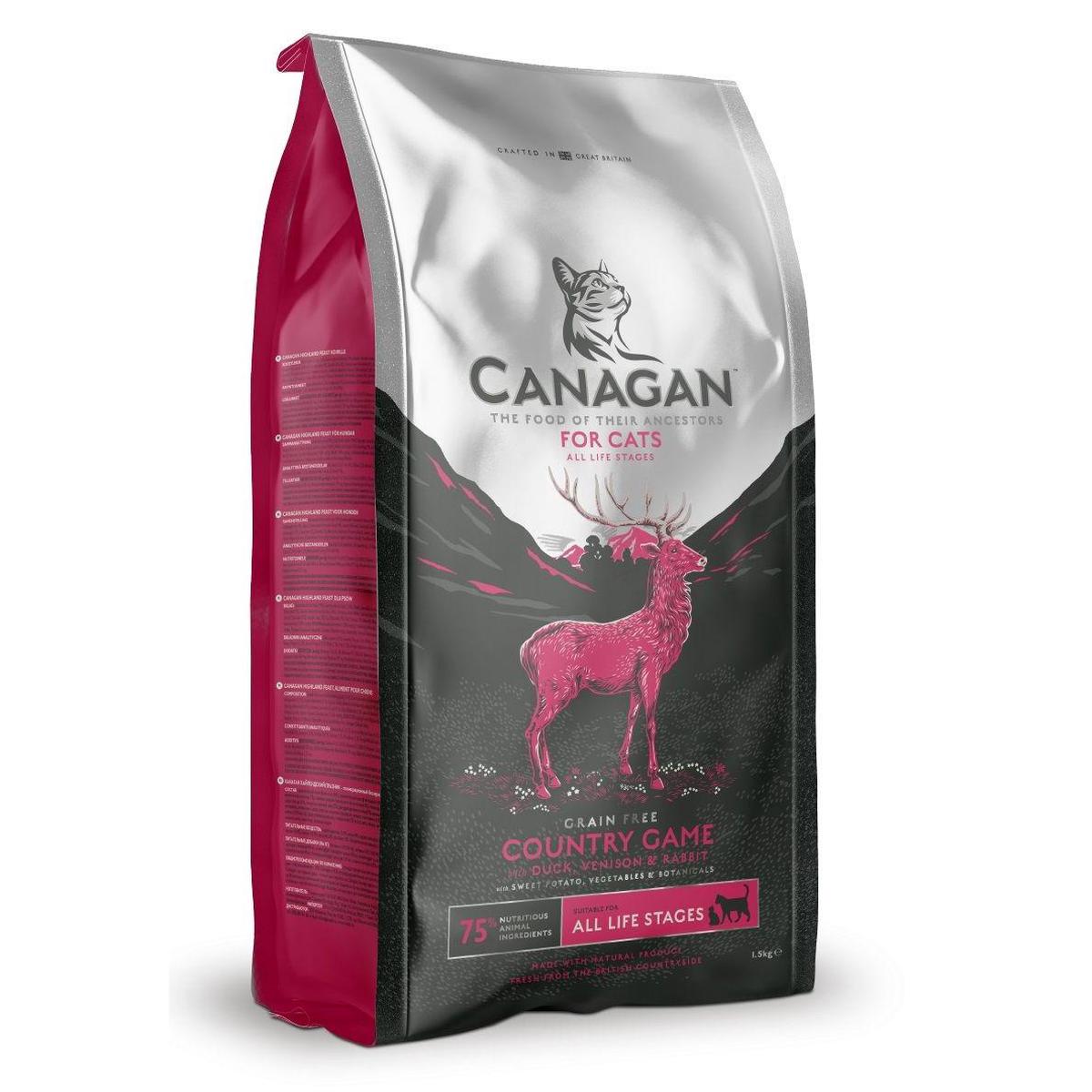 Canagan Natural Grain-Free Cat Food – Wild Game Formula (Duck, Venison, Rabbit) 1.5kg