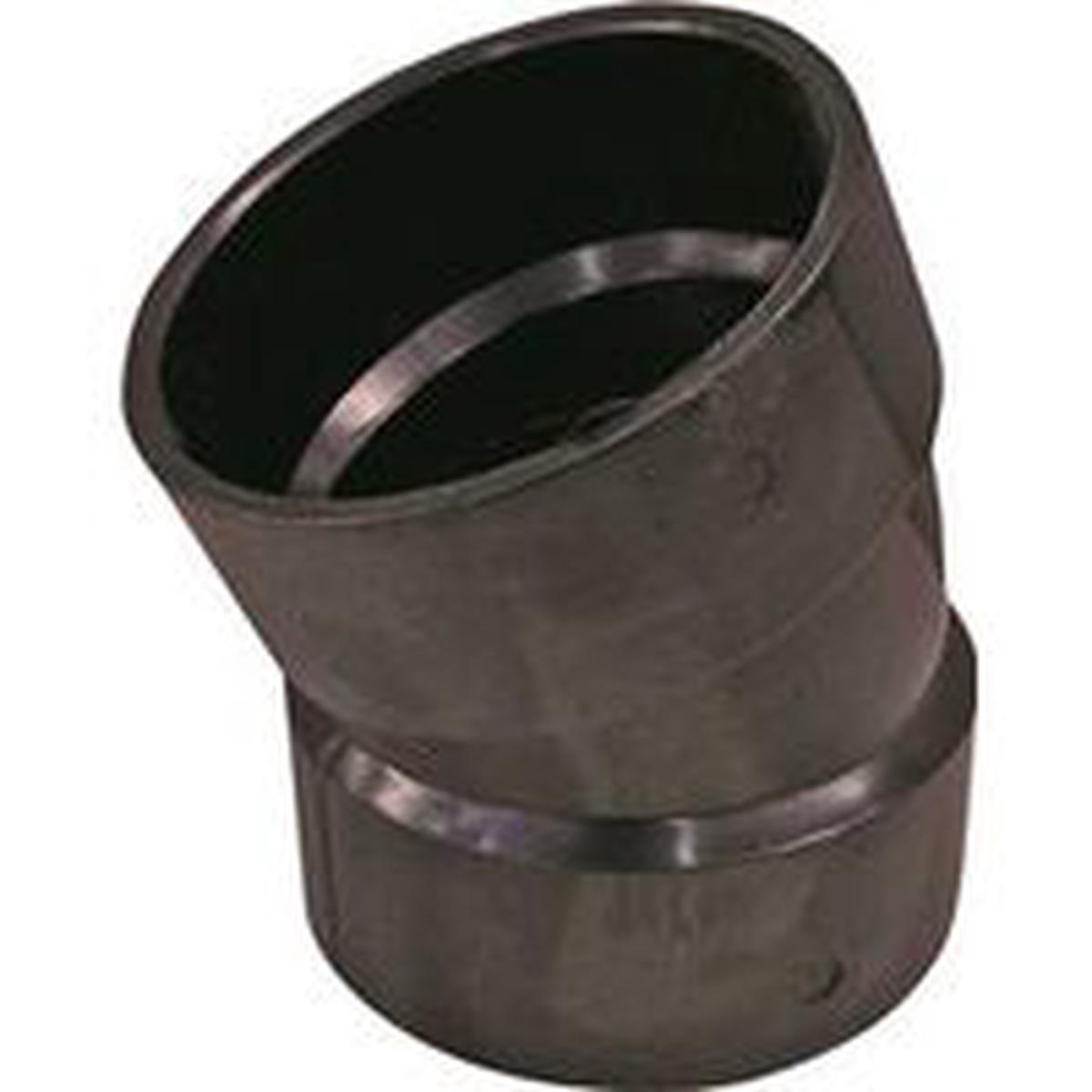 Canplas Pipe Elbow 3″ HxH 22-1/2DEG ABS Black (102553BC)