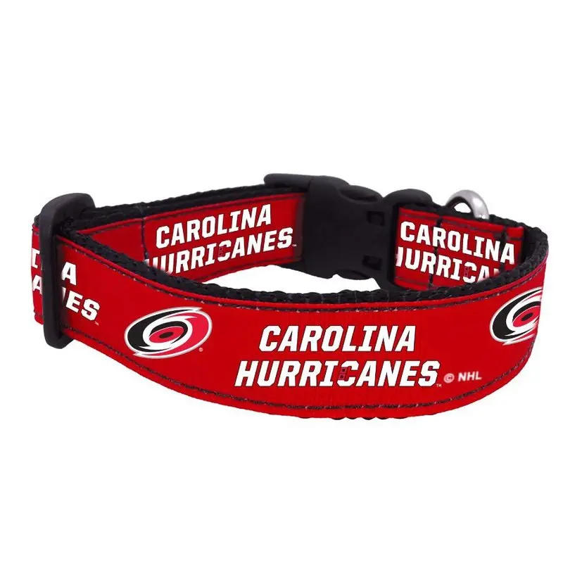 Dog Collar: Carolina Hurricanes – Red