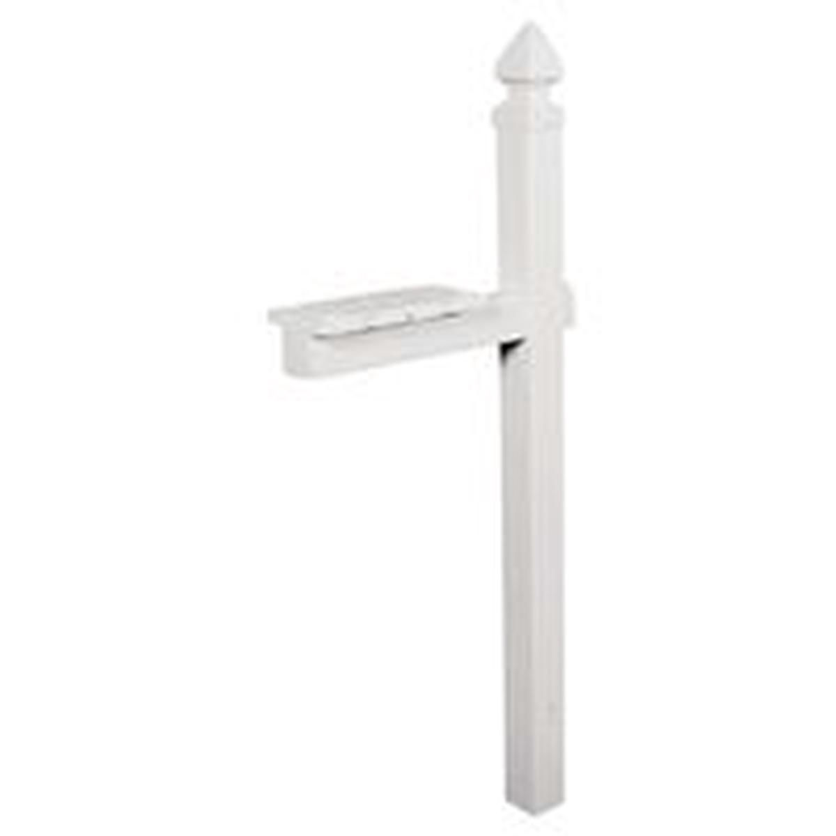 Gibraltar Mailboxes Mailbox Post, 22.7 in L, 6 in W, 57 in H, PVC (WP000W01)